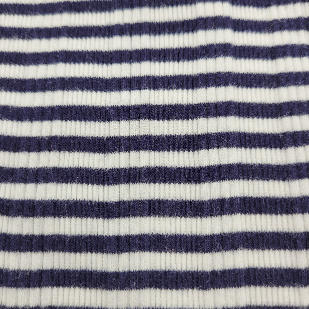 Guess Jeans Womens Small Navy Blue White Striped Ribbed Knit Y2K Tank Mini Dress - Picture 9 of 10